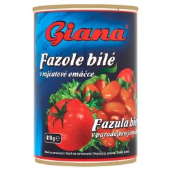 Fazua biela v paradajkovej omke Giana 410g, (425ml)