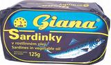 Sardinky v rastlinnom oleji 125g, Giana