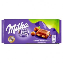 Milka - čokoláda s celými orieškami 100g