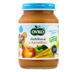 Ovko detsk viva jablko a karotka 190g, Novofruct