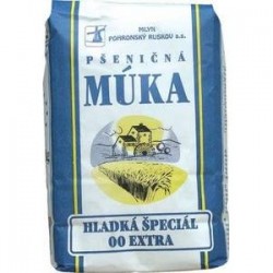 Pšeničná múka hladká špeciál 00 Extra 1 kg, Mlyn Pohronský Ruskov