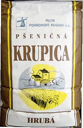 Pšeničná krupica hrubá 1kg, Pohronský Ruskov